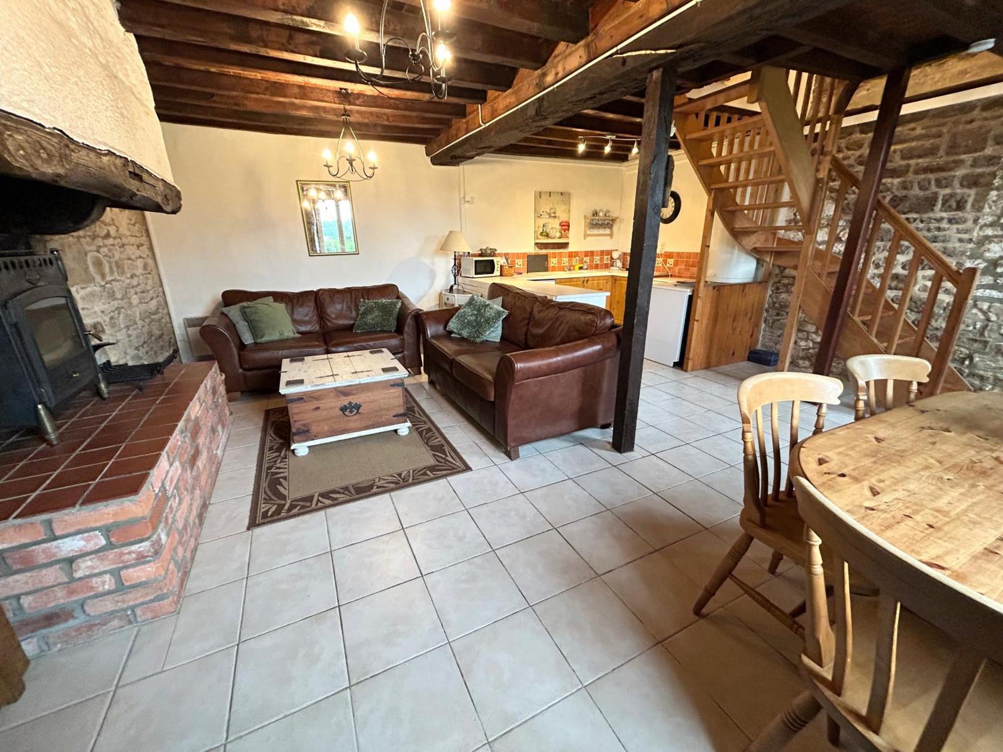 Jasmin Cottage With Seasonal Swimming Pool Le Mesnil-Gilbert Exterior foto