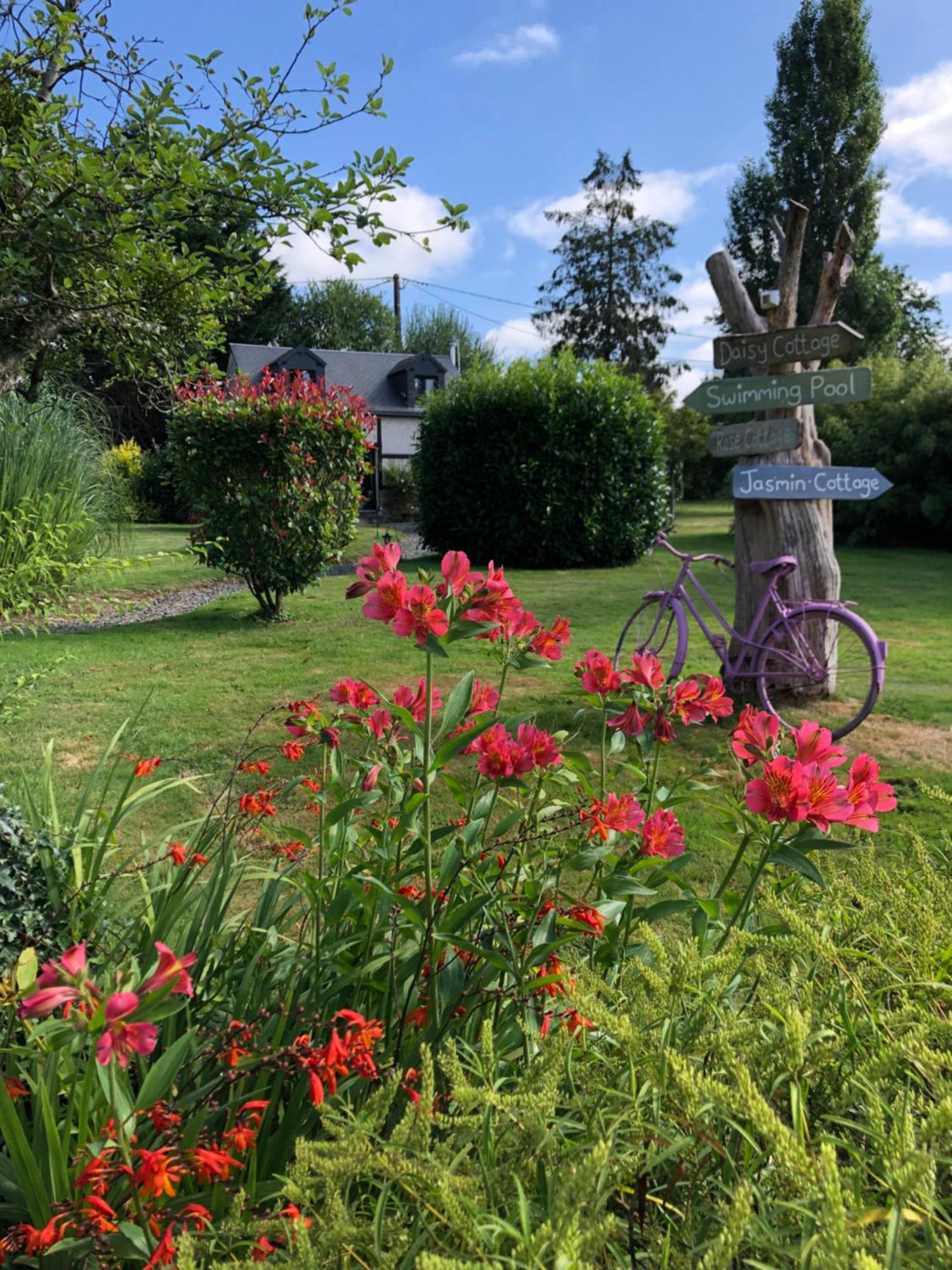 Jasmin Cottage With Seasonal Swimming Pool Le Mesnil-Gilbert Exterior foto